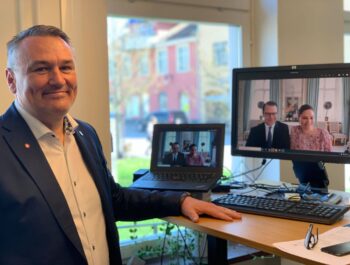 'Borgholms kommun fick digitalt besök av Kronprinsessparet' bild