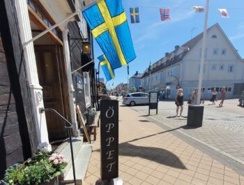 'Det här gäller för placering av trottoarpratare' bild