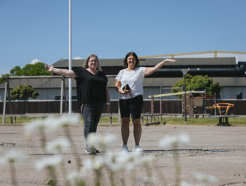 'Första spadtaget nya Åkerboskolan' bild