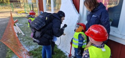 Sveriges Radio P4 intervjuar förskolebarn på Gärdslösa förskola