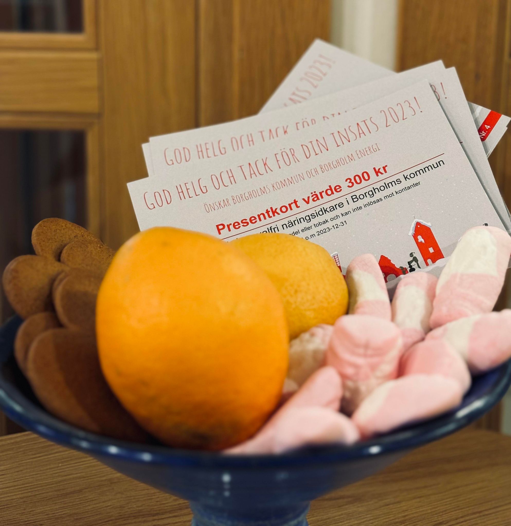 Klart med presentkort i julklapp till våra medarbetare kommun